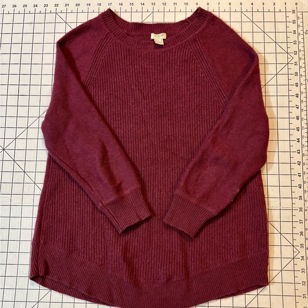 J. Crew Women’s‎ Size Small Maroon Wool Blend Sweater